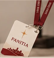 Mockup ID card dan lanyard panitia
